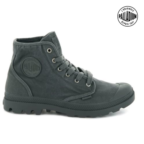 Palladium Pampa Hi Men's Boots Black | UK X349-AEQ